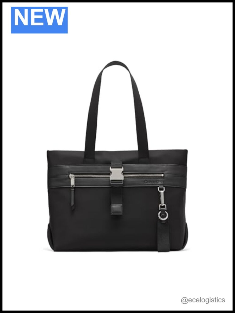 Chic Nylon Women's Organizational Tote with Multiple Pockets, Shoulder Strap
